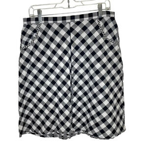 Apropos black and white gingham skirt
